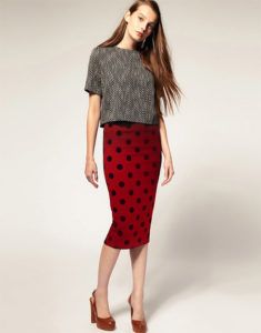 ASOS-Pencil-Skirt-With-Textured-Polka-Dots