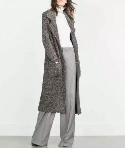 2016-Fashion-Ladies-ZA-Autumn-Winter-Gray-Large-Lapels-collar-Patch-pocket-x-long-knee-Length