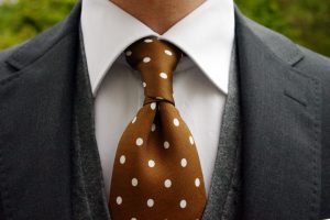 brown-tie-white-polka-dots